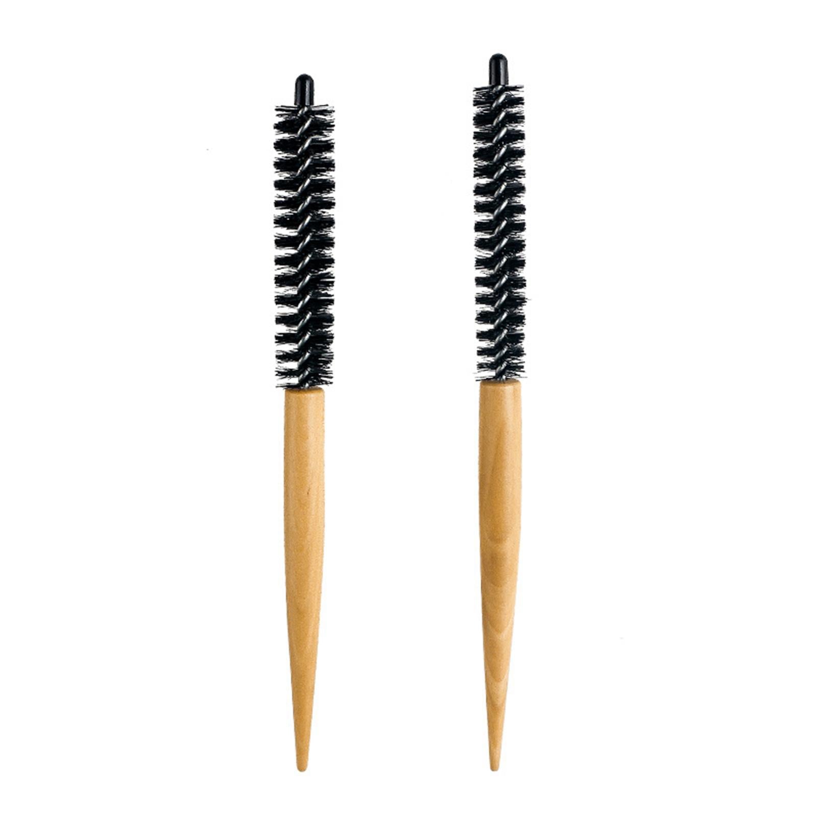 2xSmall Round Hair Brush Styling Hair Brush for Blow Drying Bangs Hair Styling 16mm