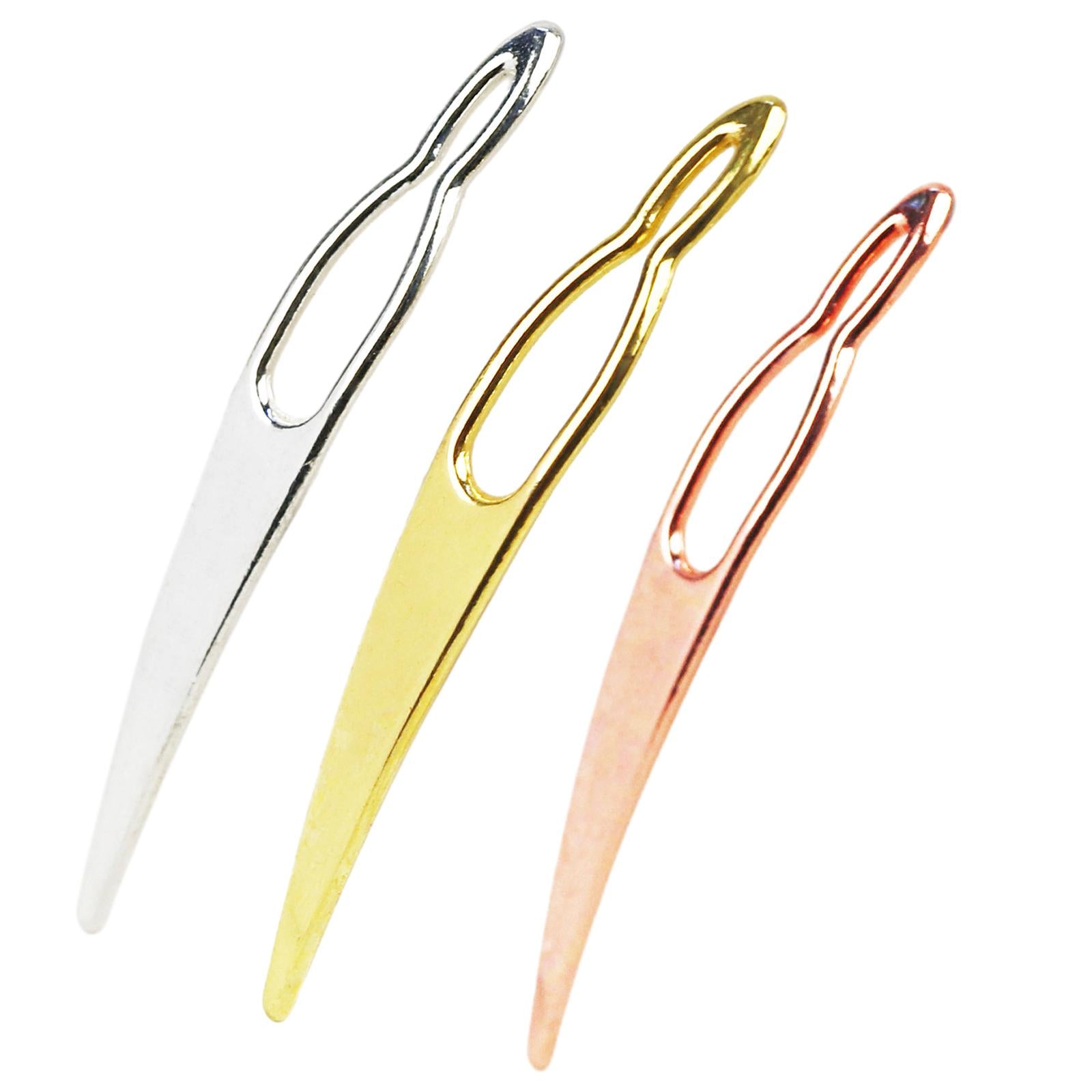 4xDreadlock Crochet Hook Metal Exquisite for Sisterlocks Dreadlocks Interlocks Golden