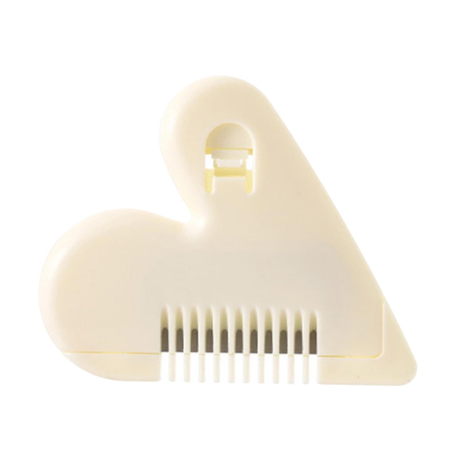 4xManual Hair Bangs Trimmer Cute Design Love Heart Shape Mini Hair Cutter Comb