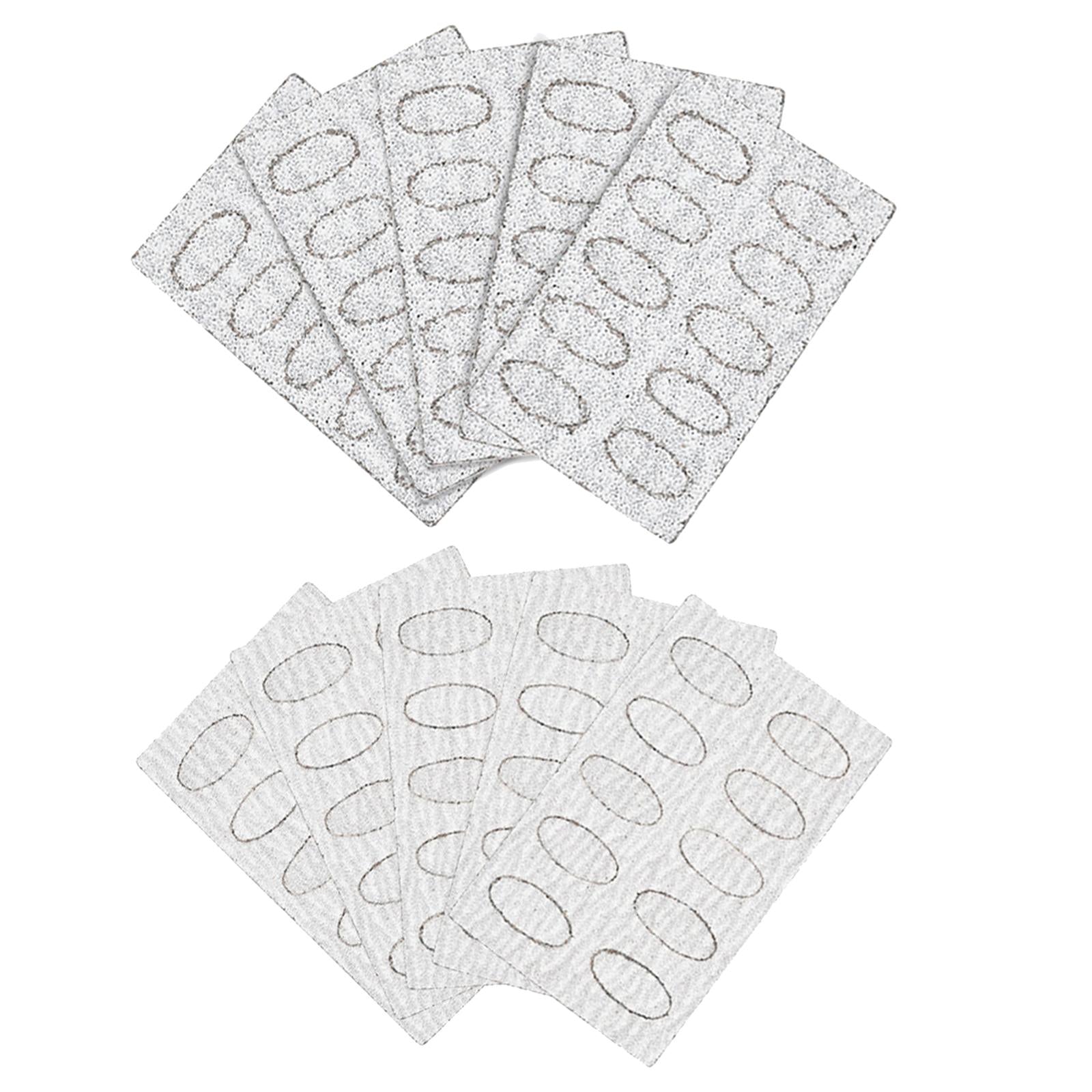 4x50Pcs Nail Pusher Replace Sanding Paper for Home SPA Salon Manicure Pedicure 100 Grit