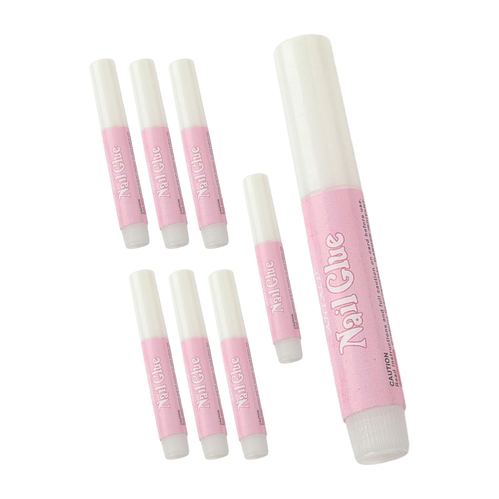 3xNail Glue 0.07oz Clear Nail Glue Nail Tips Glue for Acrylic Nails Tips