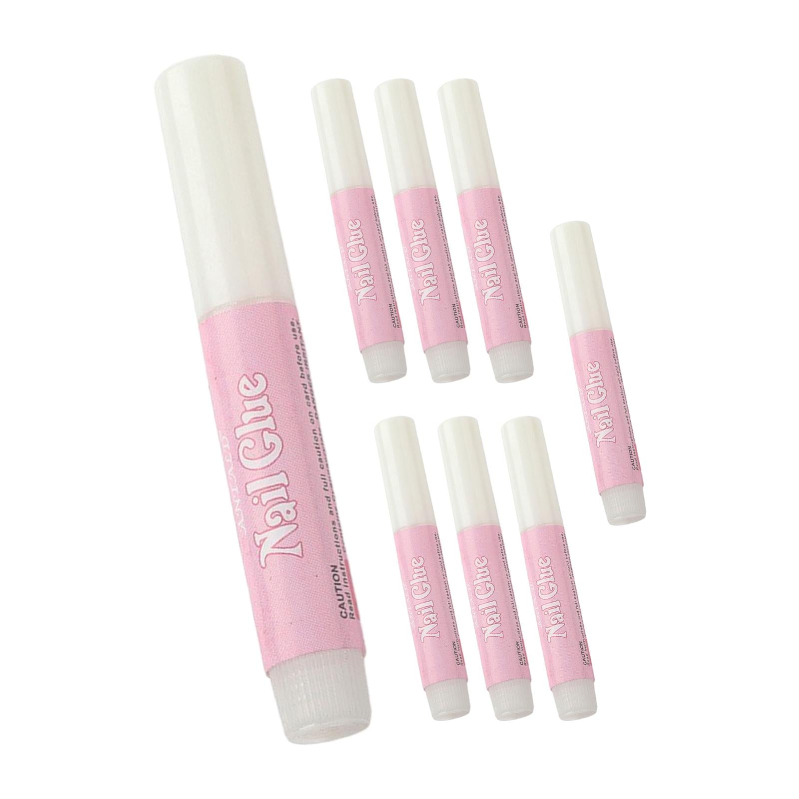 4xNail Glue 0.07oz Clear Nail Glue Nail Tips Glue for Acrylic Nails Tips