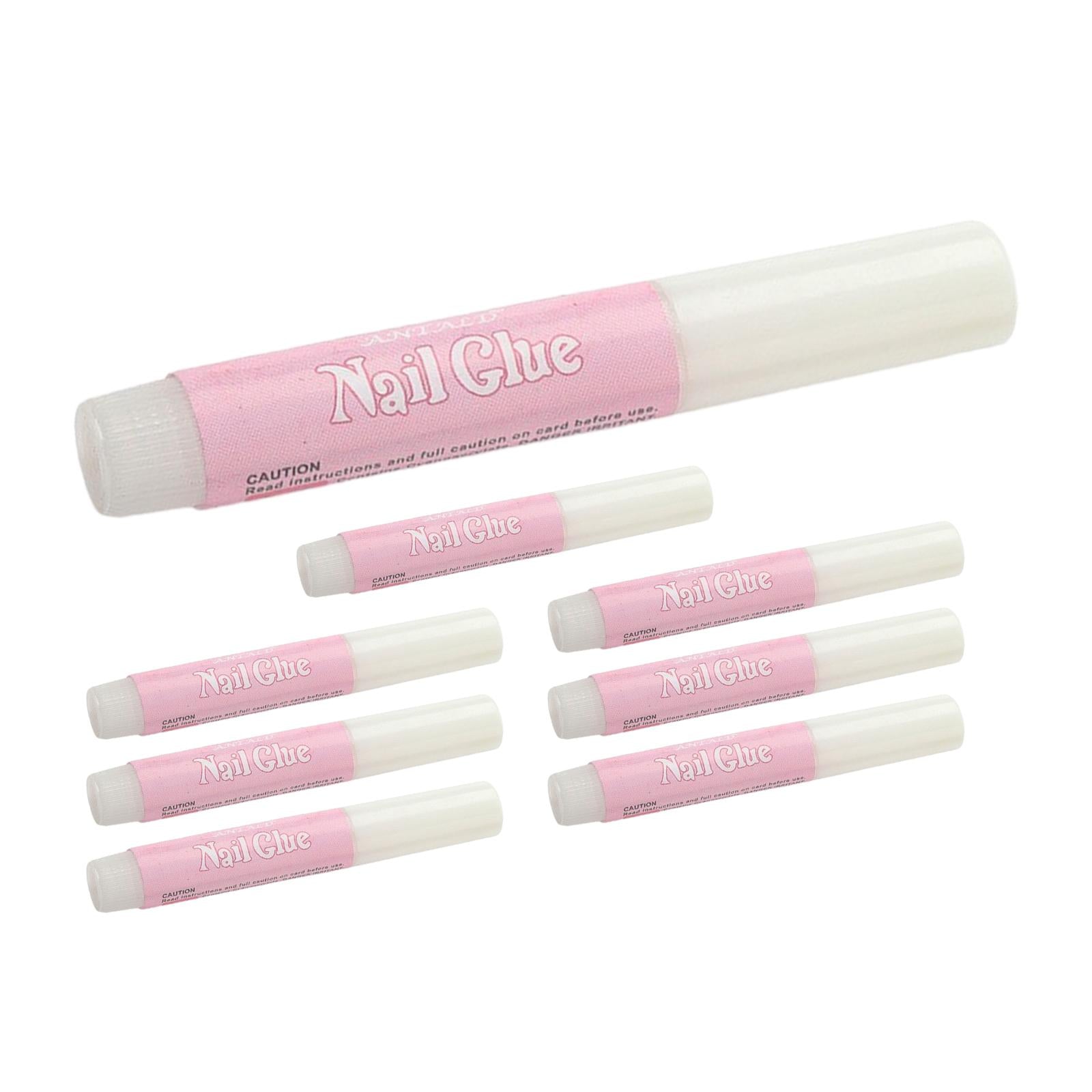 4xNail Glue 0.07oz Clear Nail Glue Nail Tips Glue for Acrylic Nails Tips