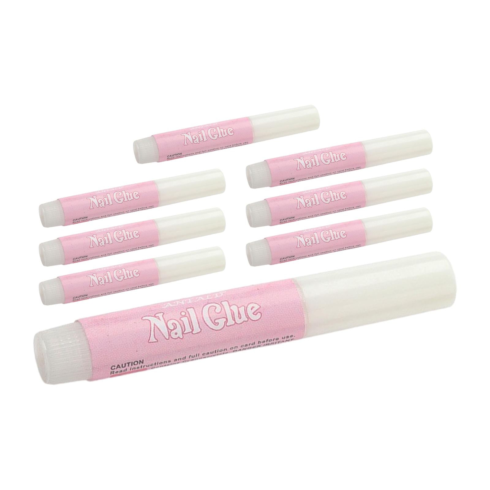 3xNail Glue 0.07oz Clear Nail Glue Nail Tips Glue for Acrylic Nails Tips