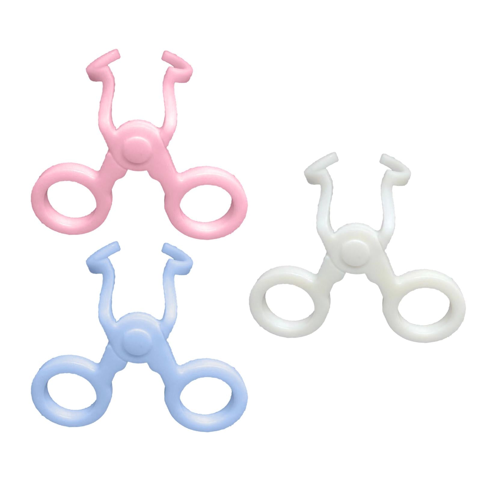 2xContact Lens wearing Tool Eyelid Stretching Tools Contact Lens wearing Aid White