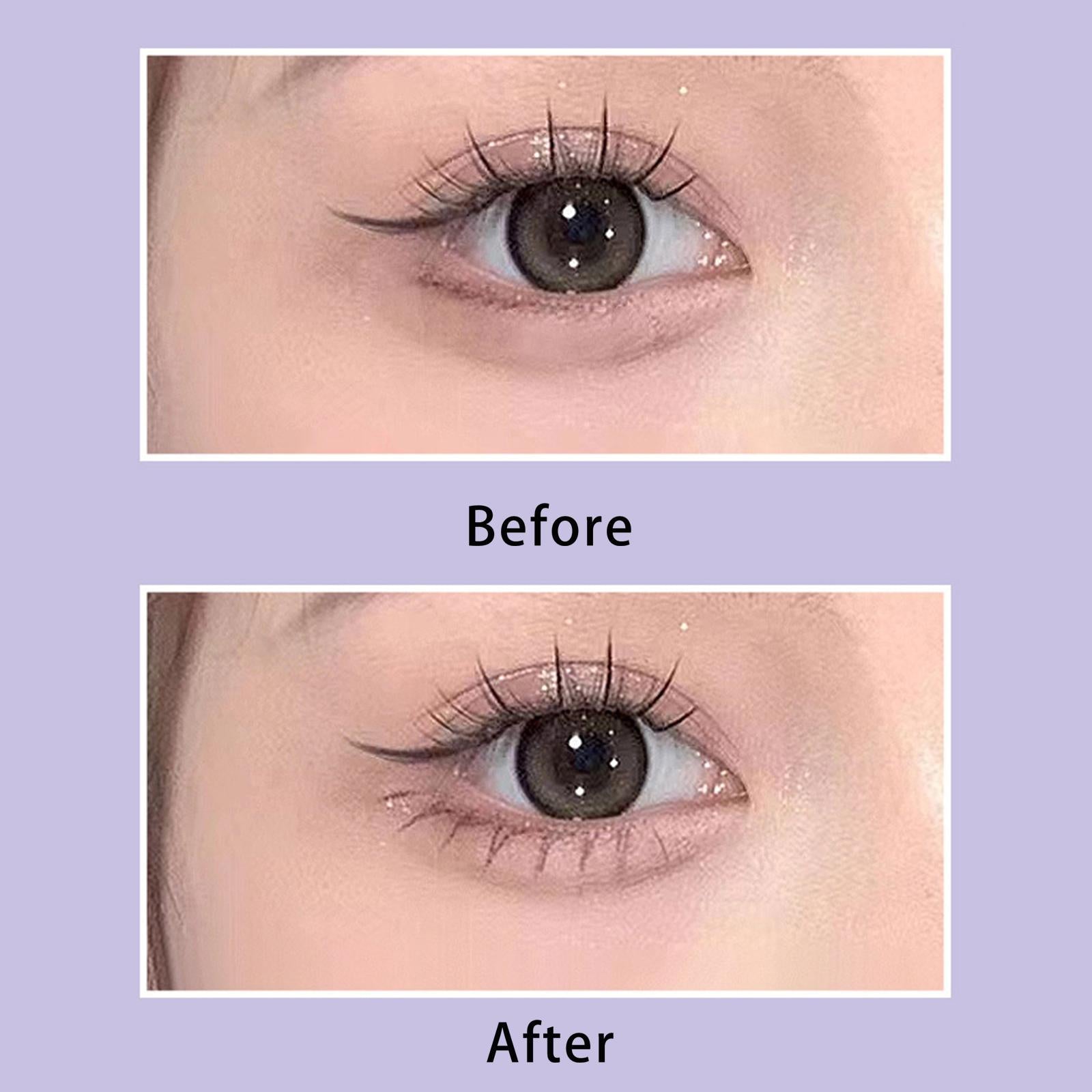 2xFalse Eyelashes Silicone Stamp Eyes Makeup Tool under Eyelash Stamper