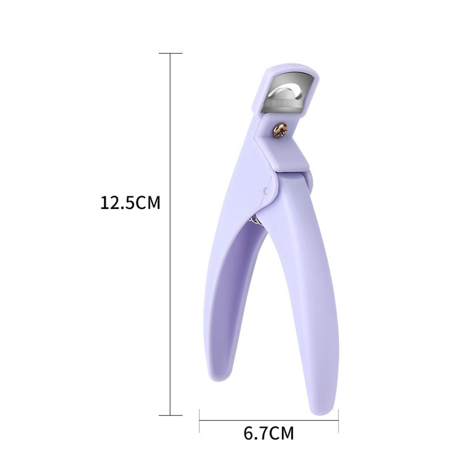 2xArtificial Nail Gift Sharp False Nails Cutter for Beauty Nails Extension violet