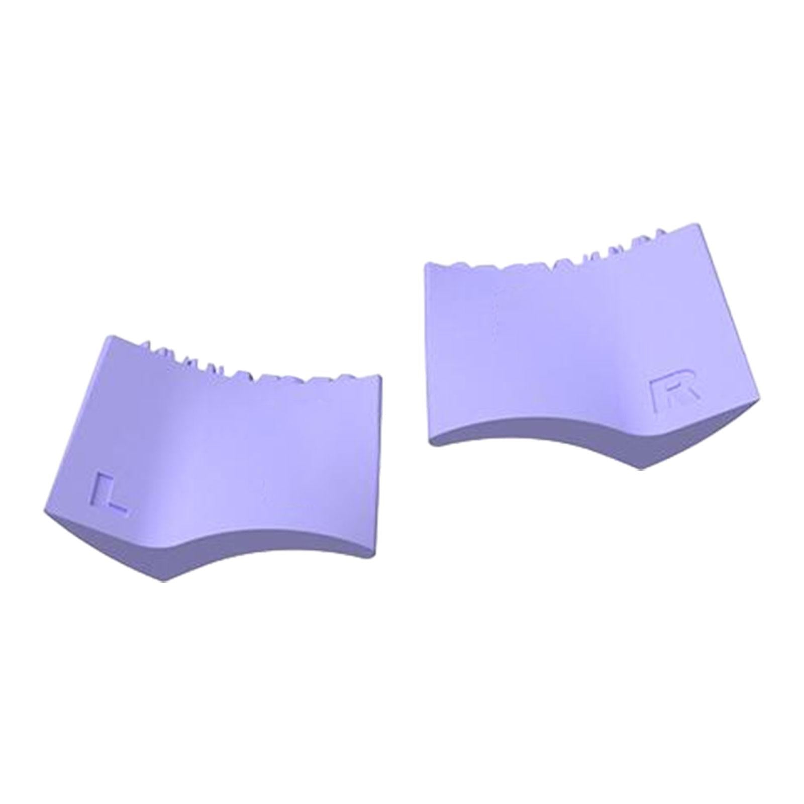 3x2 Pieces Silicone Eyeliner Eyelash Stamper Tool Guide for Woman Make up Violet