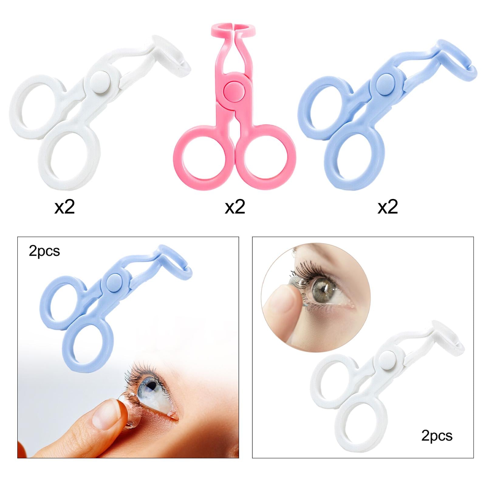 4x2x Contact Lens wearing Aids Home Spread Out Eyelids Eyelid Stretching Tools white