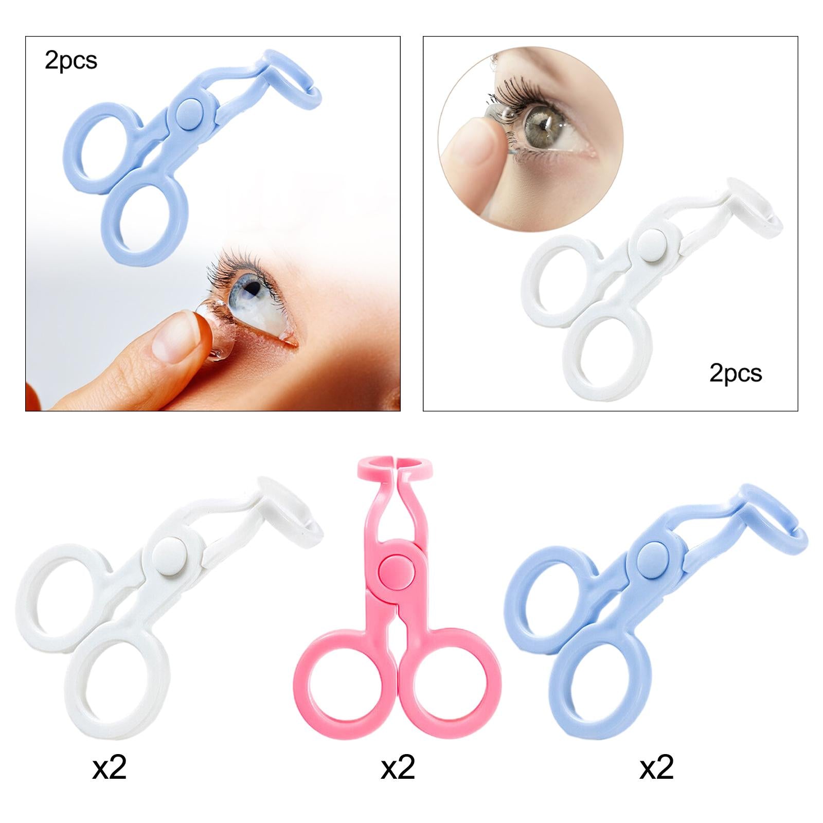 3x2x Contact Lens wearing Aids Home Spread Out Eyelids Eyelid Stretching Tools white