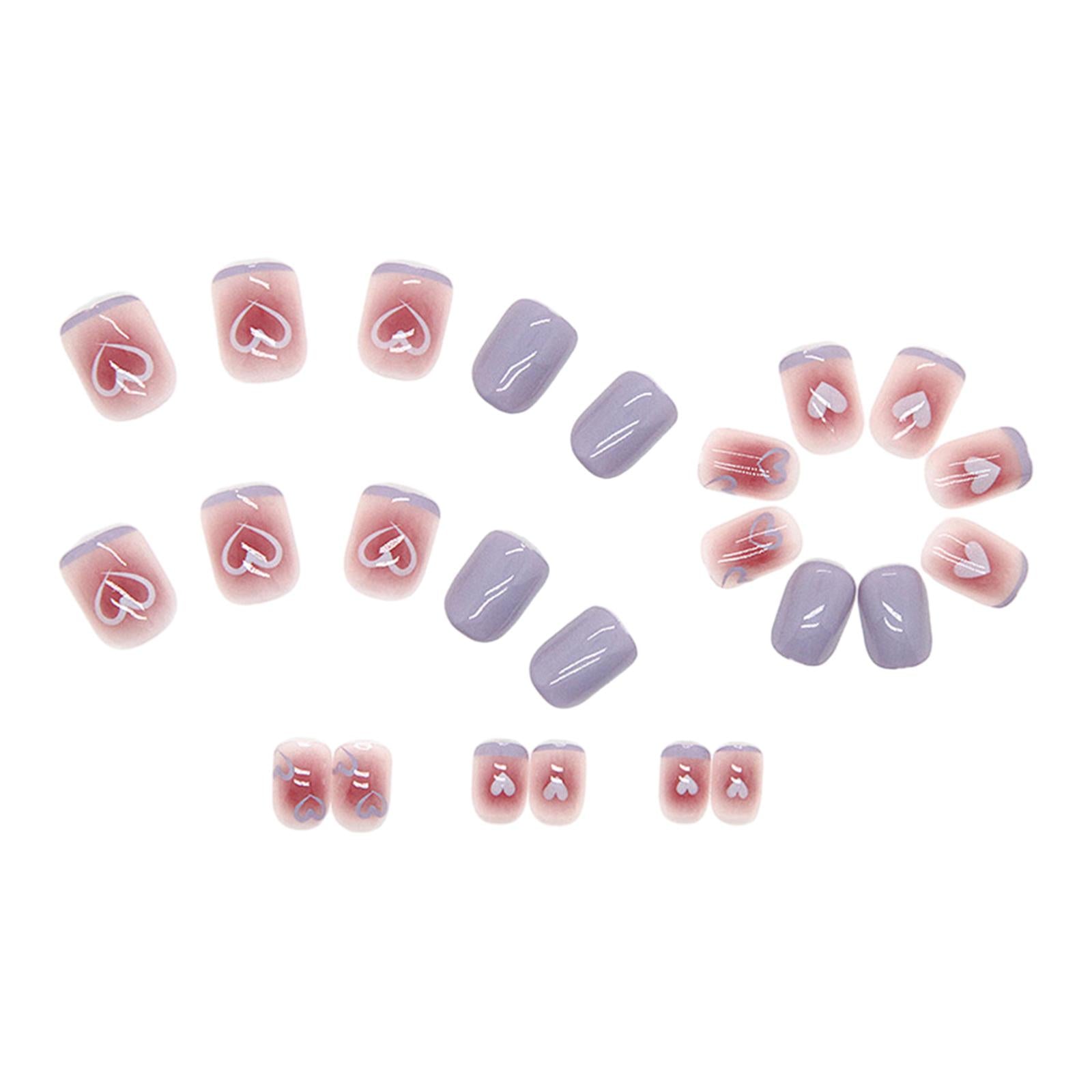 3x24x Valentine's Day Press on Nails Fashion Women for Party Wedding Daily Use