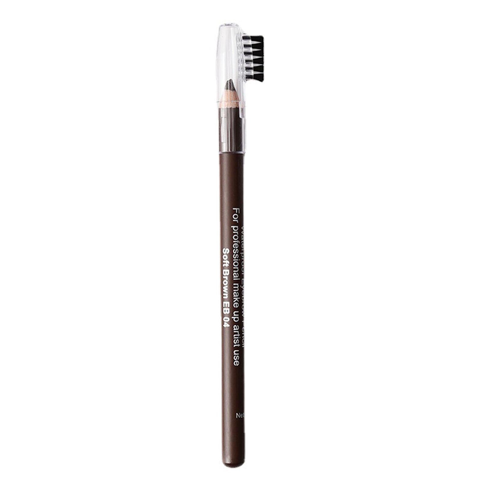 4xEyebrow Pencil with Brush Makeup Brow Definer for Couples Women Male