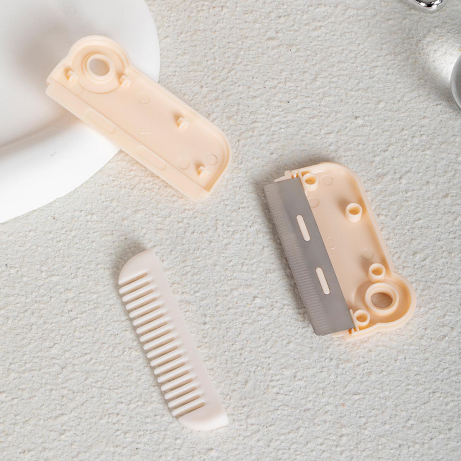 2xMini Hair Trimmer 2 in 1 Hair Cutting Thinning Comb for Home Use Woman Girls