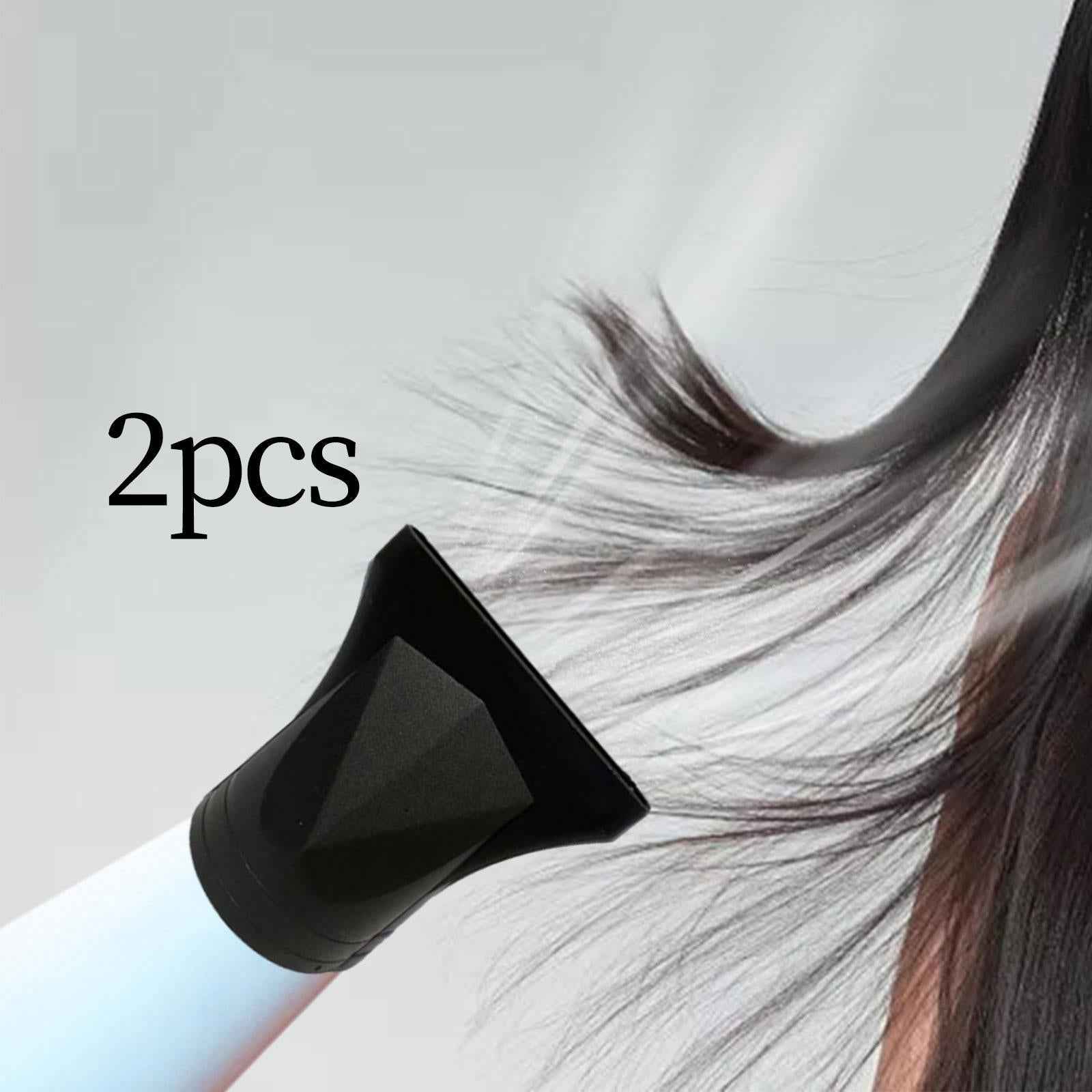 2 Pieces Hair Dryer Nozzle Universal Interface for Women Girls Styling Tools