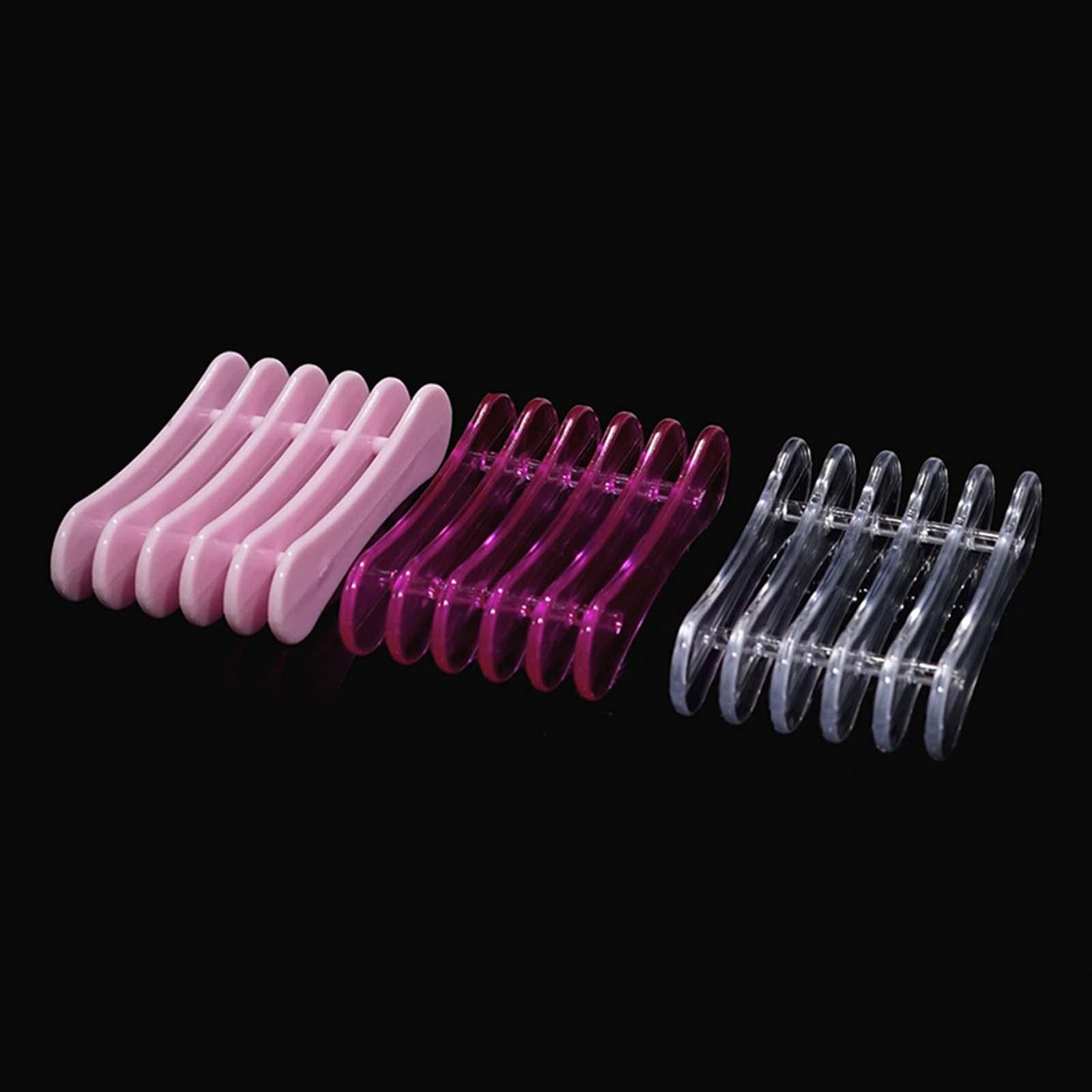 3x5 Grid Nail Art Brush Holder Durable for Eyebrow Pencil Nail Art Liner Brush transparent