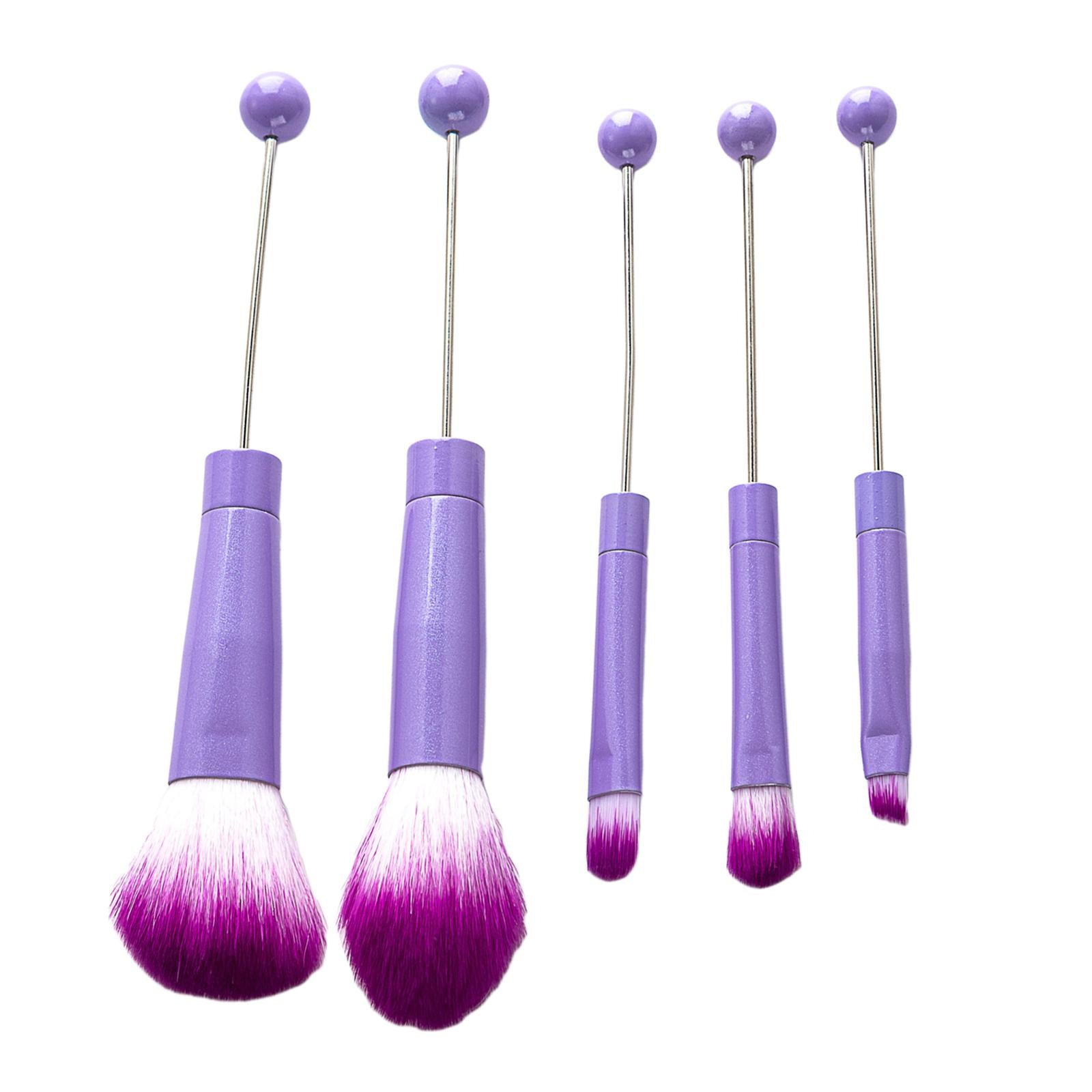 2x5x Eye Makeup Brush Set DIY Eyebrow Cosmetic Brushes for Adults Sister Gifts violet