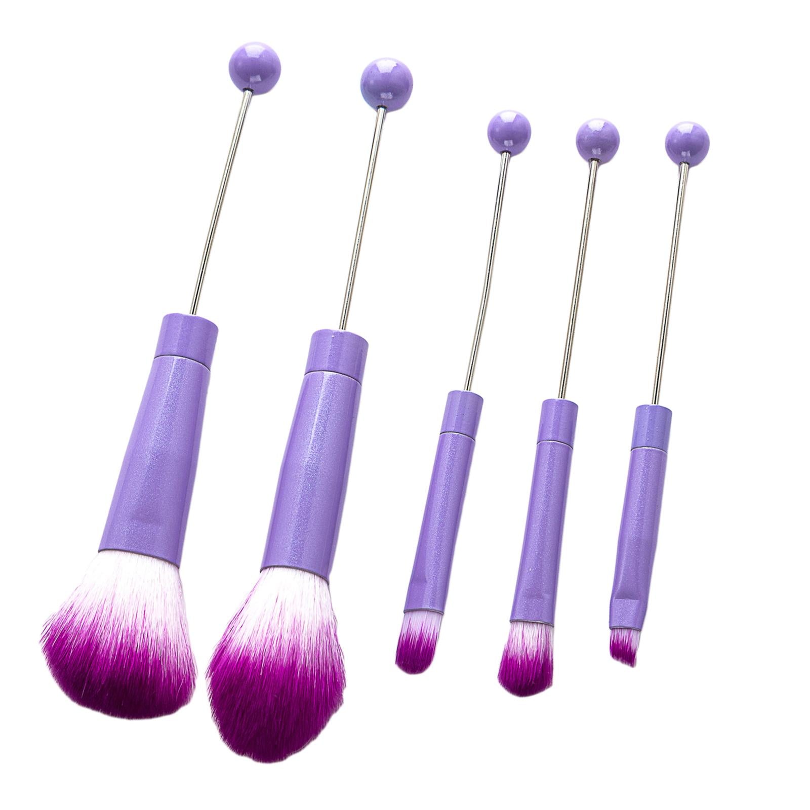 2x5x Eye Makeup Brush Set DIY Eyebrow Cosmetic Brushes for Adults Sister Gifts violet