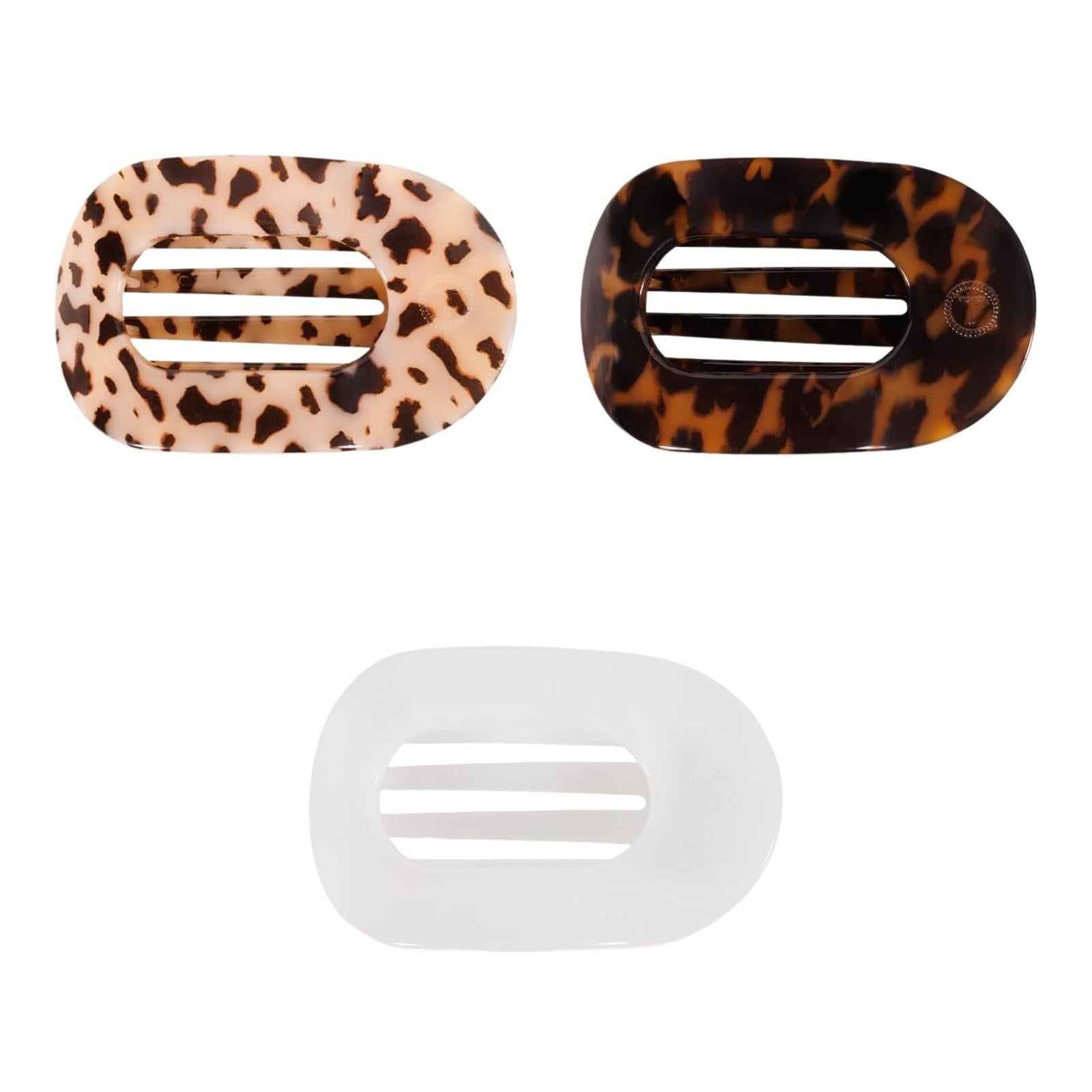 Flat Round Hairpin for Women Decorative Korean Bridal Barrettes Hair Hairpin white