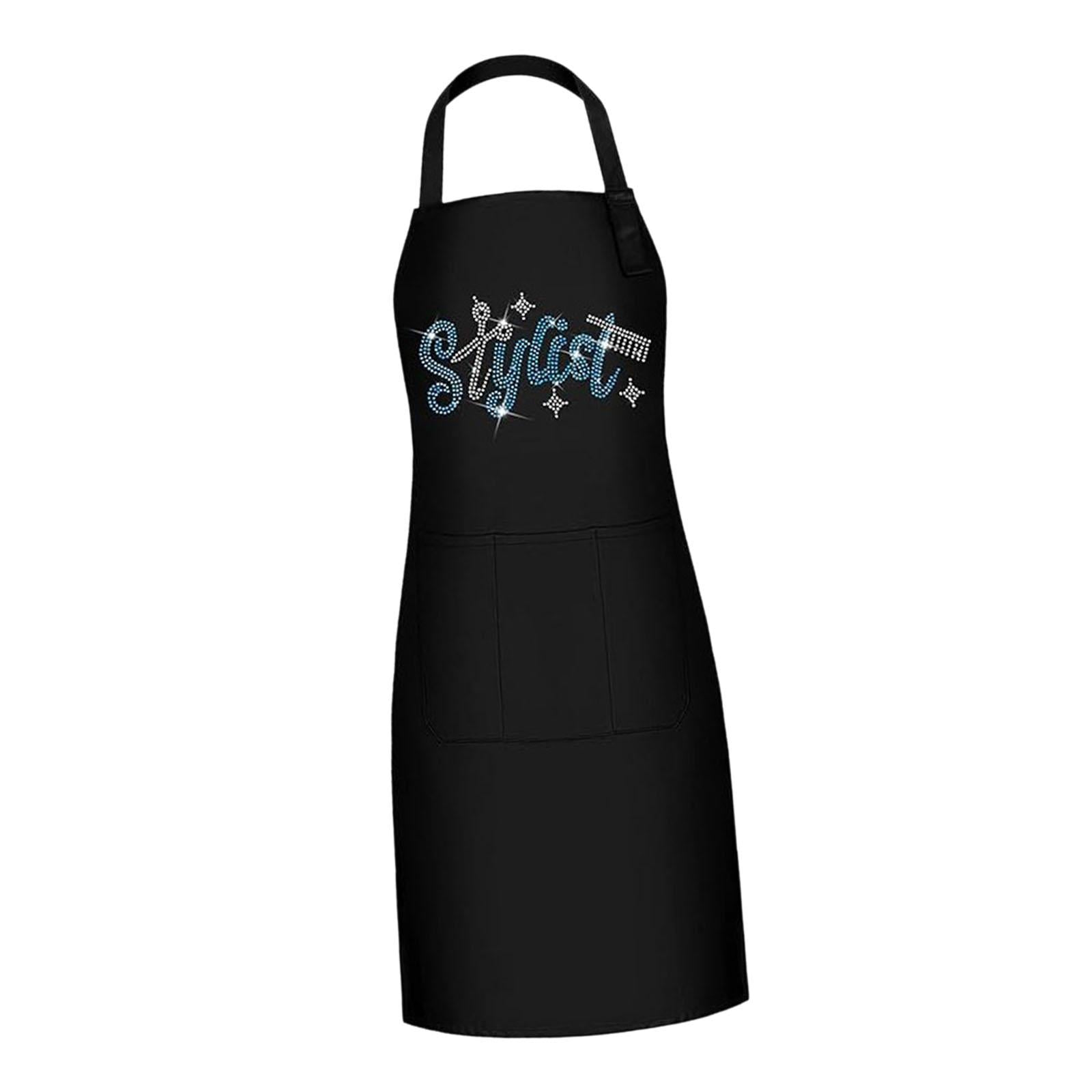 Barber Apron Professional Soft Work Apron for Restaurants Kitchens Backyards Blue