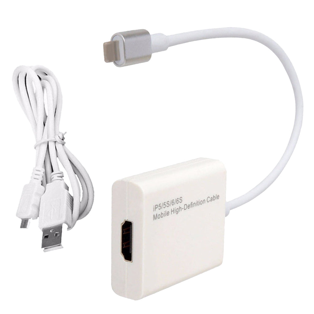 1080P 8 pin HDMI Cable Video Converter Adapter for iPad /iPhone5/ /6/ 6 s/7