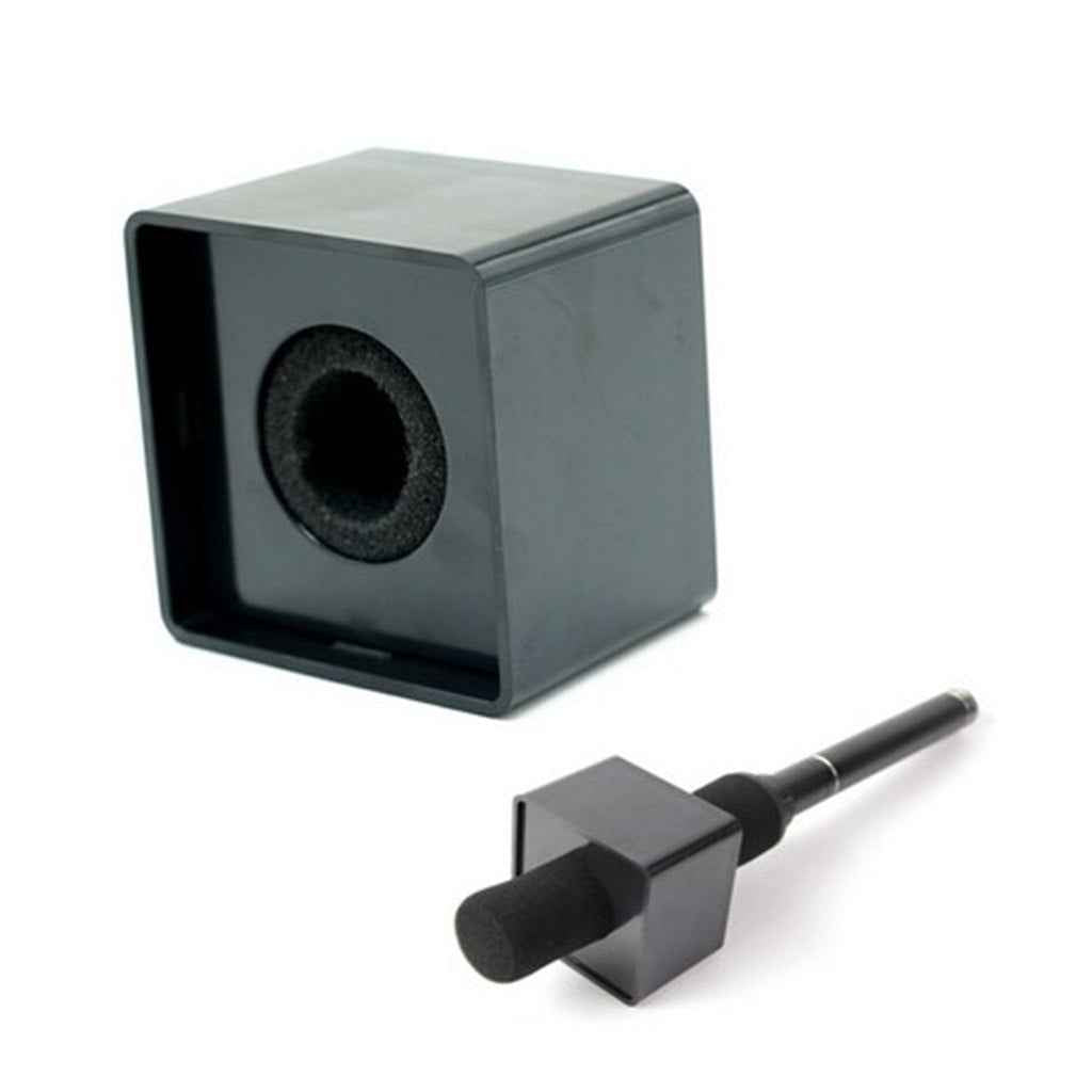 Square Mic Microphone Logo Flag Station Log Interview Meeting Speech Black