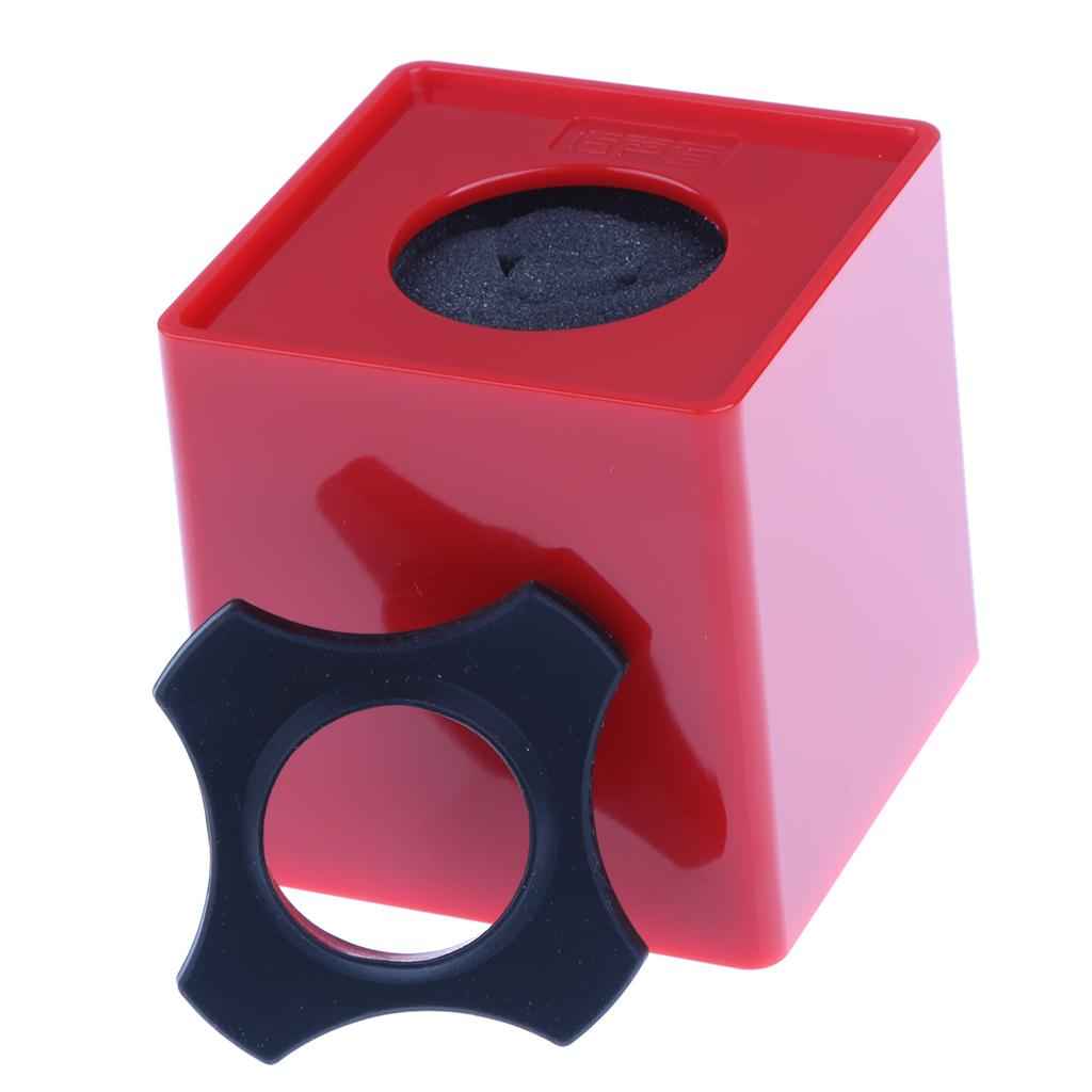 Square Cube Shaped Interview DIY Station Mic Microphone Flag Station Red