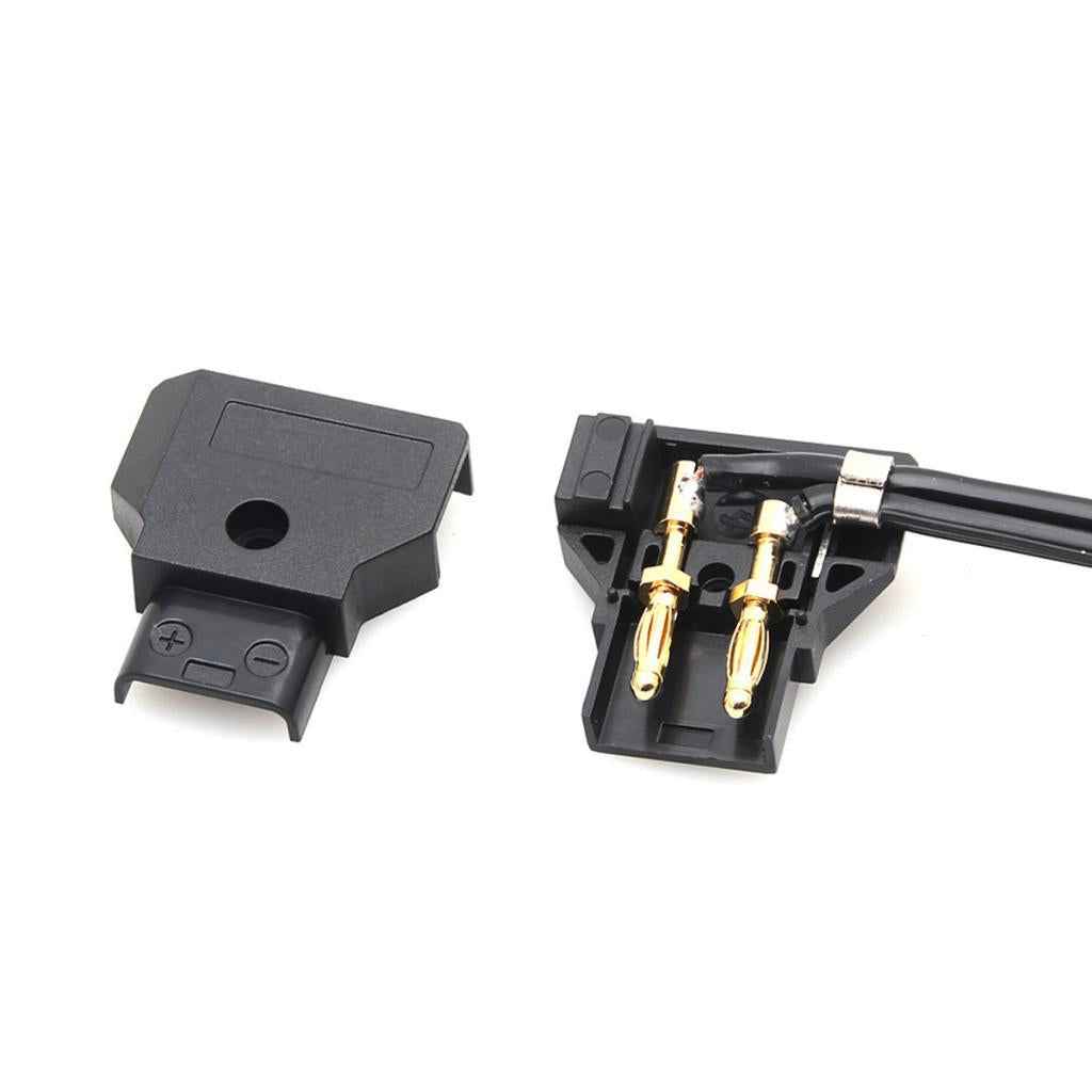 Male D-Tap Plug Connector For DSLR Rig Power Cable V-mount Anton Battery Black