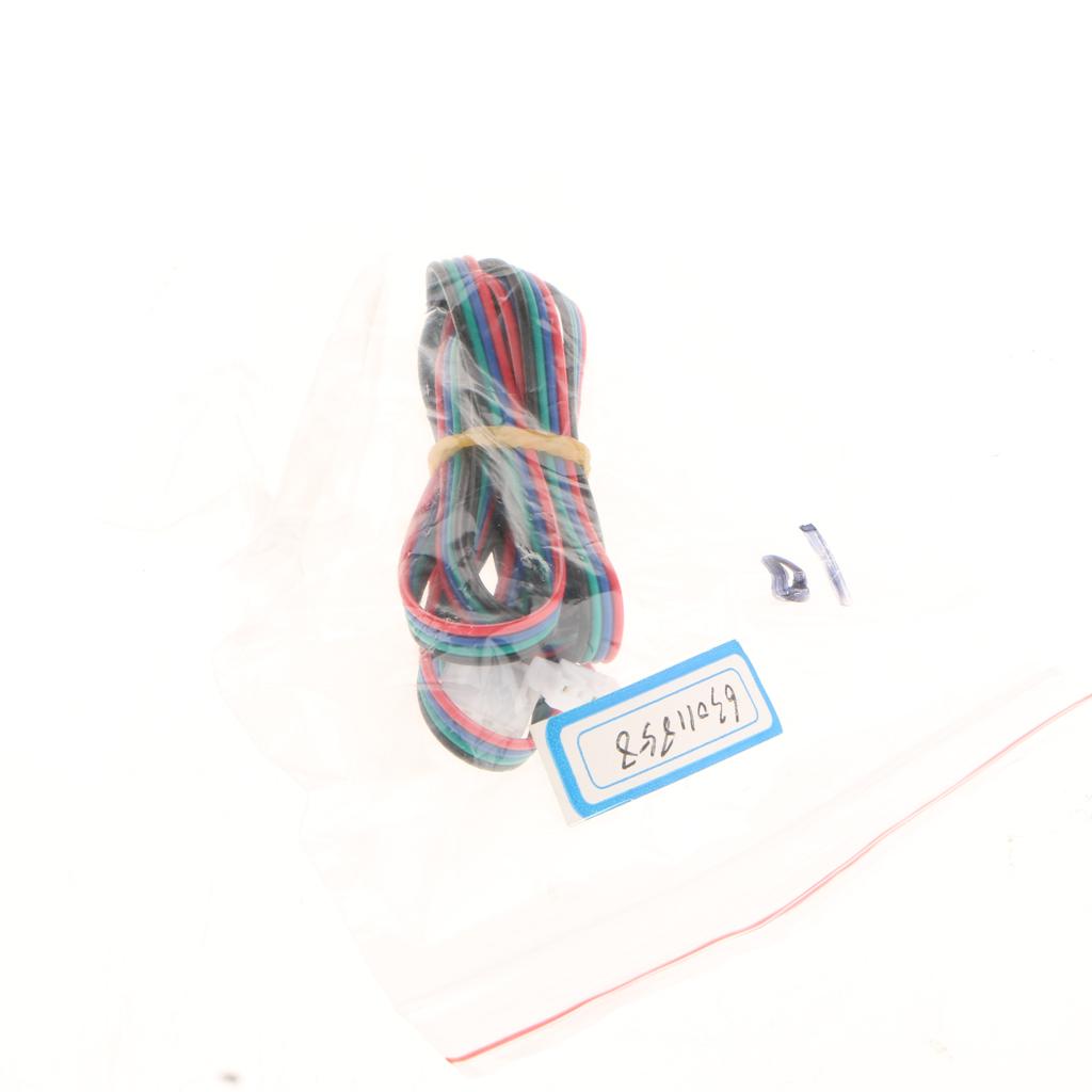 4x1m/3ft 3D Printer 4pin to 6pin Stepper Motor Extended Cable Lead Wires