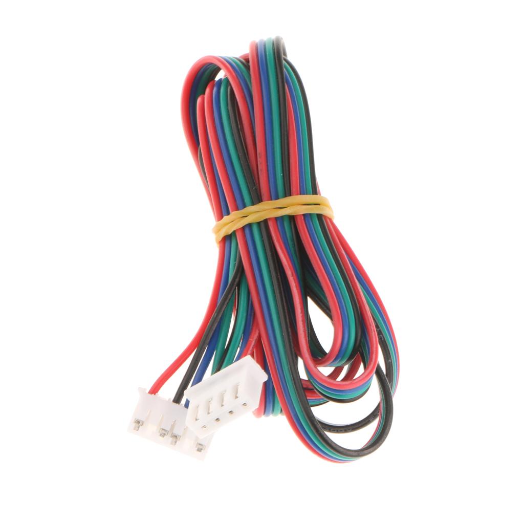 3x1m/3ft 3D Printer 4pin to 6pin Stepper Motor Extended Cable Lead Wires