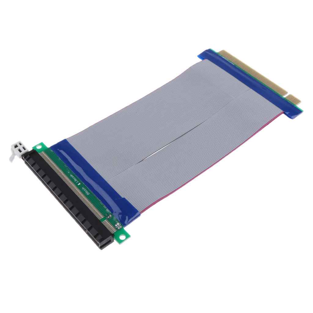 PCI-E PCI Express 8X Riser Card Adapter Flexible Extension Cable Cord