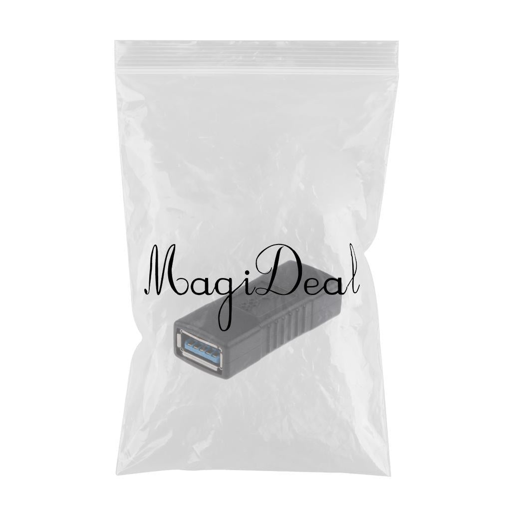 3xType A Female To Female USB 3.0 Adapter Coupler Changer Connector Black