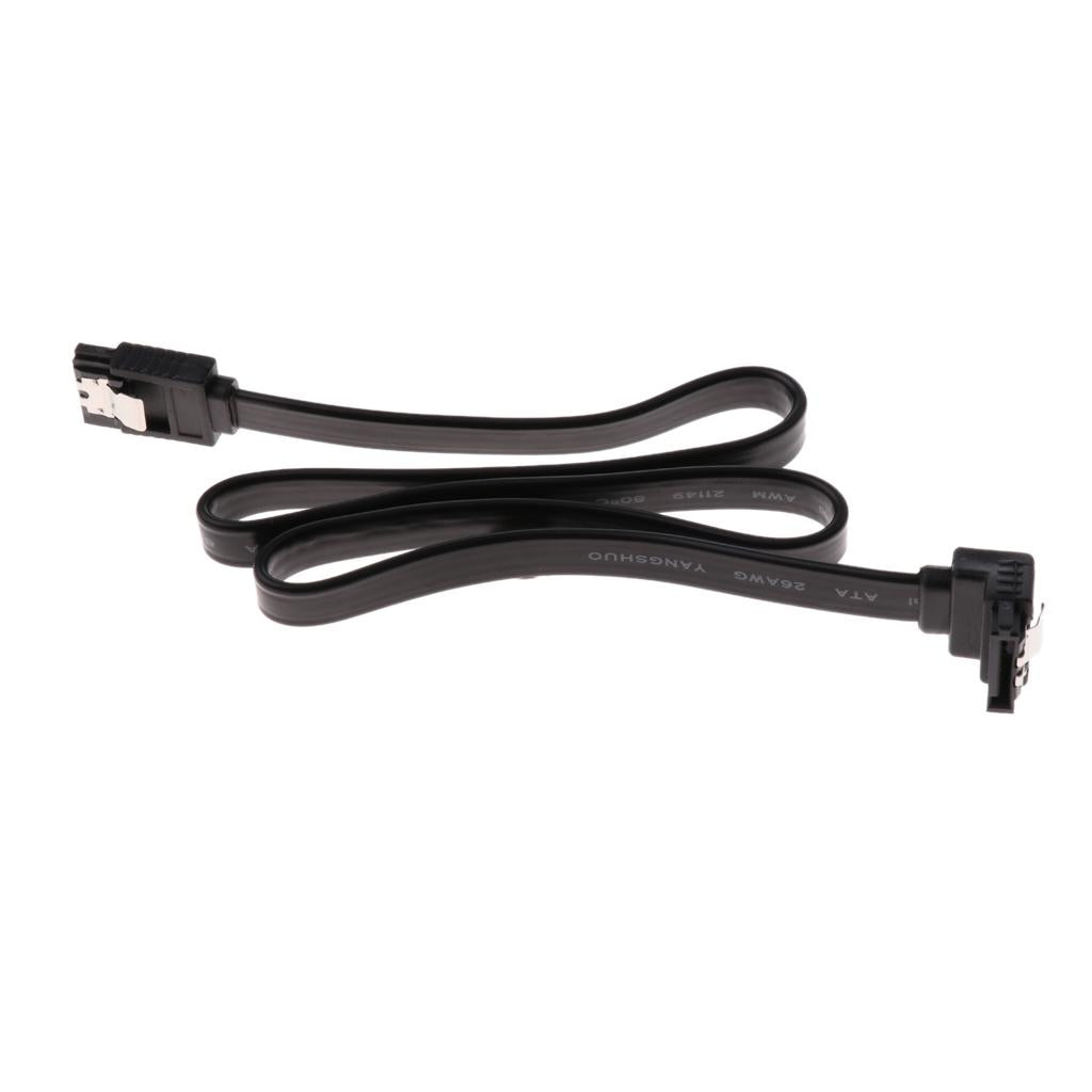 4xTwo-channel Serial Data Cable SATA3.0 SSD Solid Hard Drive Cord Line 6Gbps