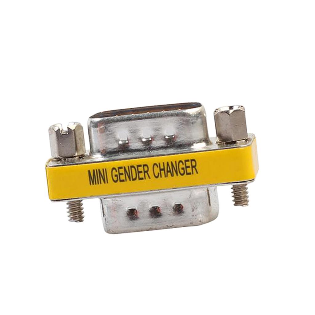 4xPortable 15Pin VGA SVGA Male to Male Converter Mini Changer Coupler Adapter