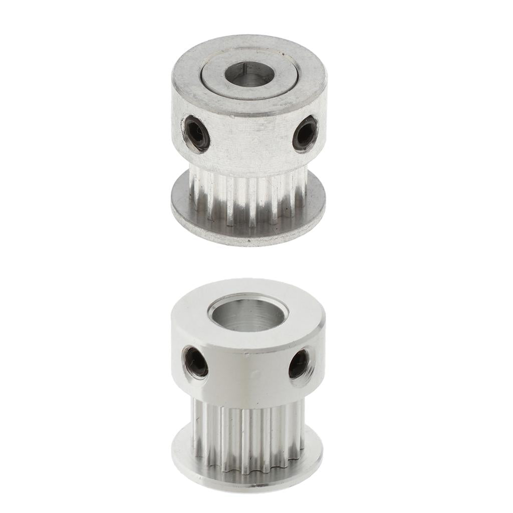 2xStainless Steel 2GT Timing Pulley Belt Gear Wheel Bore for Width Belt 5mm