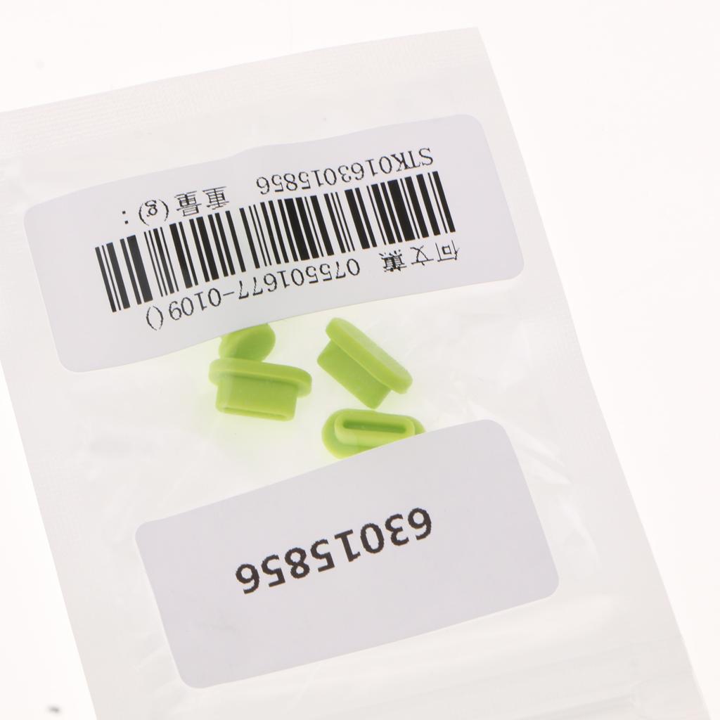 4xSilicone Dust Stopper Dustproof Plug USB Earphone Port Cap for MacBook Green