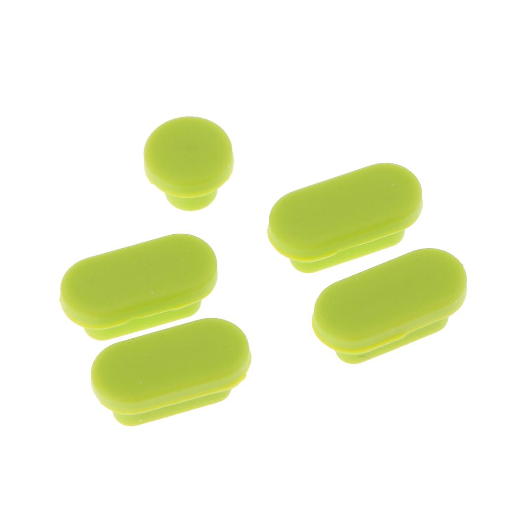 2xSilicone Dust Stopper Dustproof Plug USB Earphone Port Cap for MacBook Green