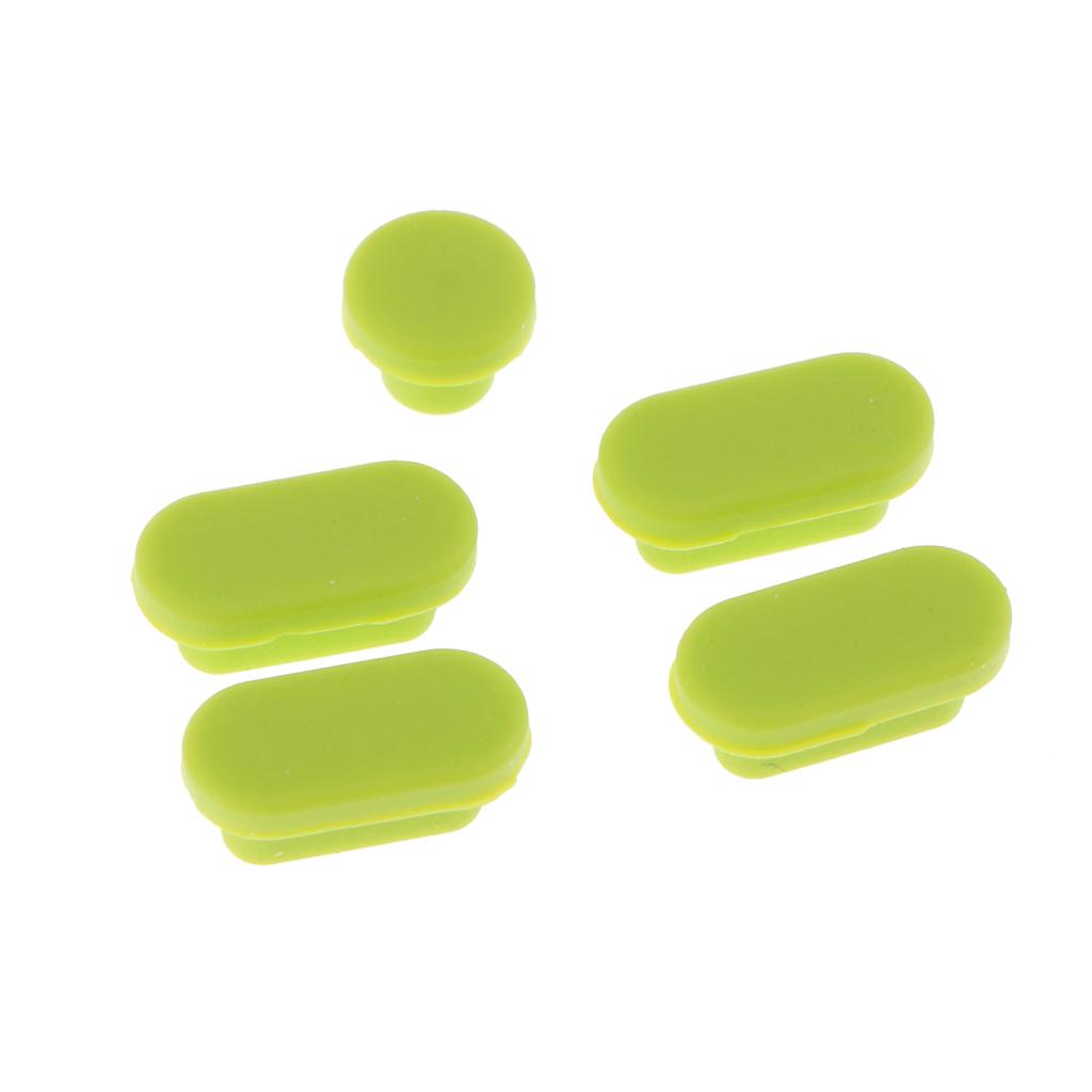 2xSilicone Dust Stopper Dustproof Plug USB Earphone Port Cap for MacBook Green