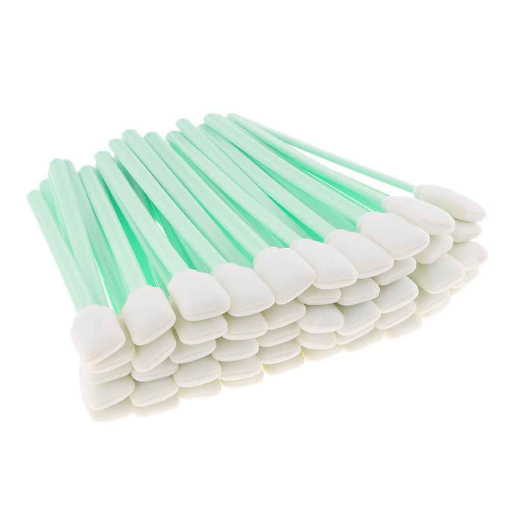 50pc 5.1" Square Rectangle Foam Cleaning Swab Sticks For Solvent Format Inkjet Printer Roland Optical Equipment