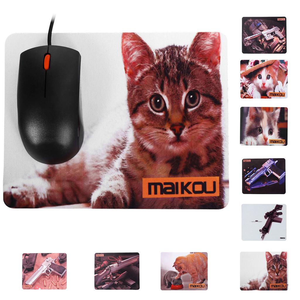 2xMaikou Gaming Mouse Pad Computer Desk Mat 18*20cm silver