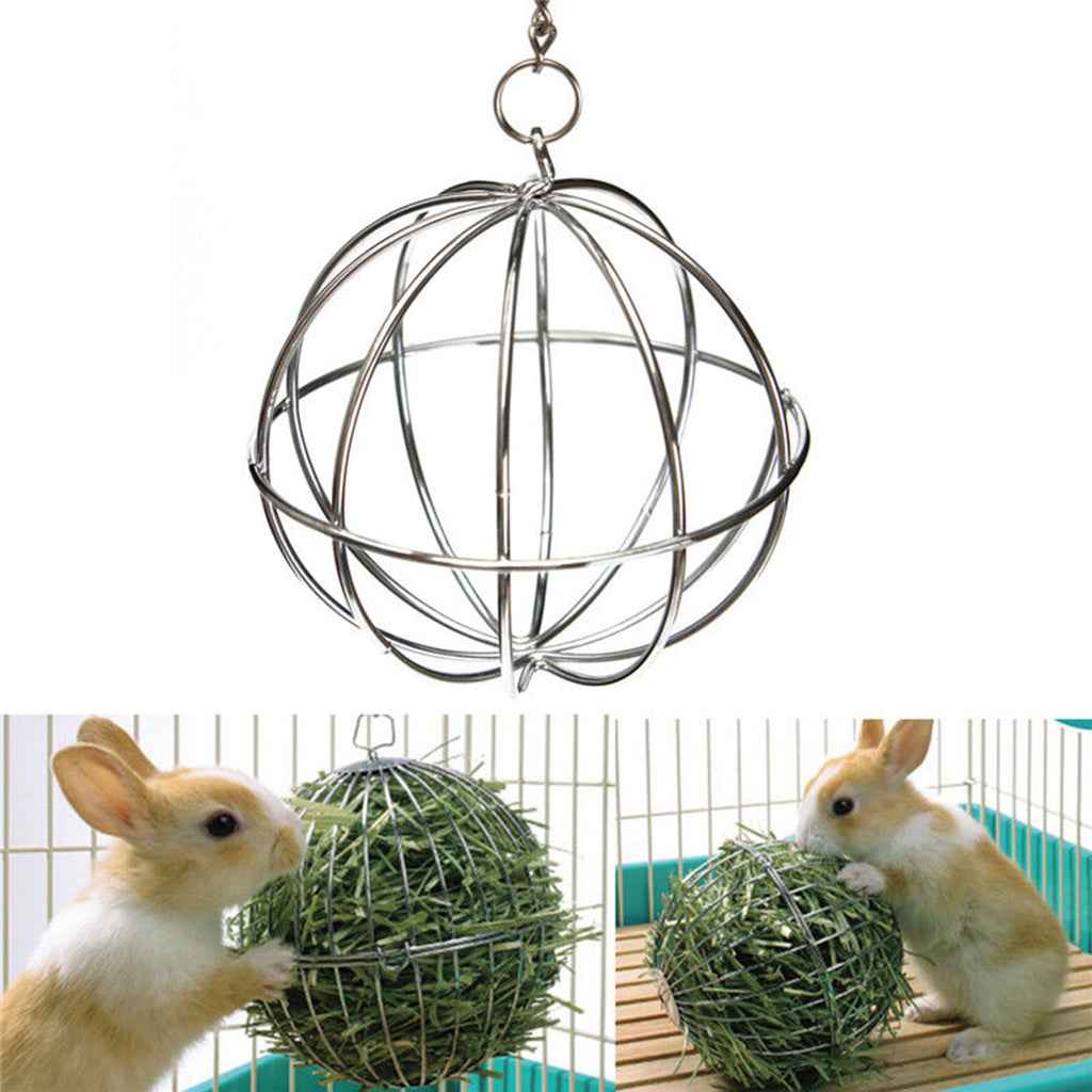Sphere Feed Dispenser Hanging Ball Toy Guinea Pig Hamster Rat Rabbit Bunny Pet Supply#1