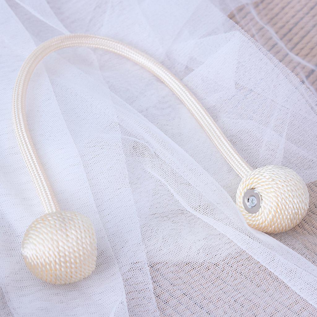 10x Window Curtain Tie Back Curtain Holdback Blind Holder Beige - 30cm