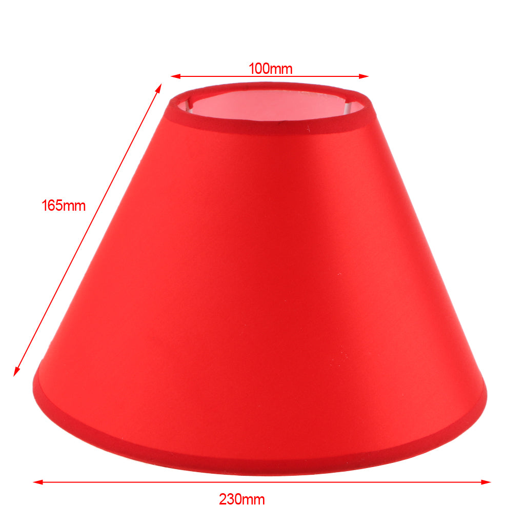 2x Lampshade Table Lamp Shade Floor Lamp Bedside Lamp Light Shade Red