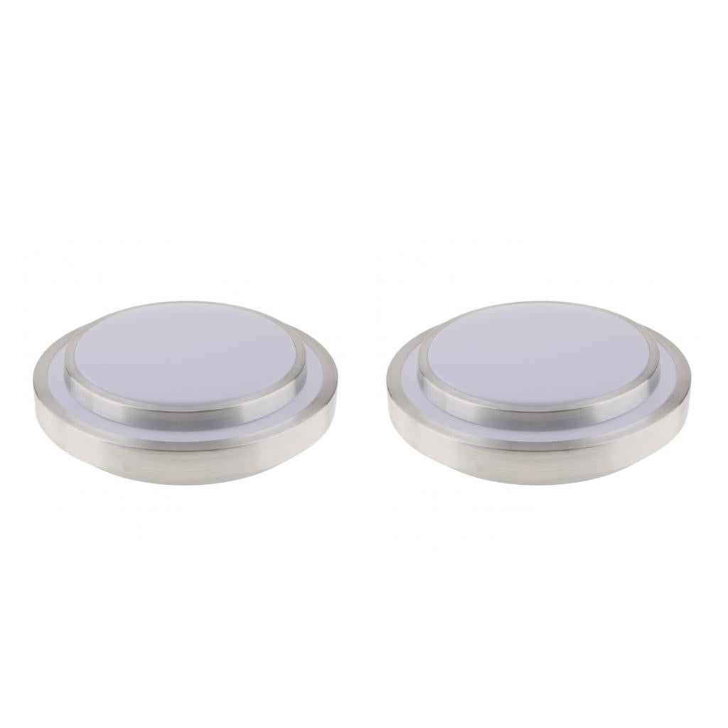 2pcs Modern Flush Mount Ceiling Light Lamp LED Panel Downlight White Light