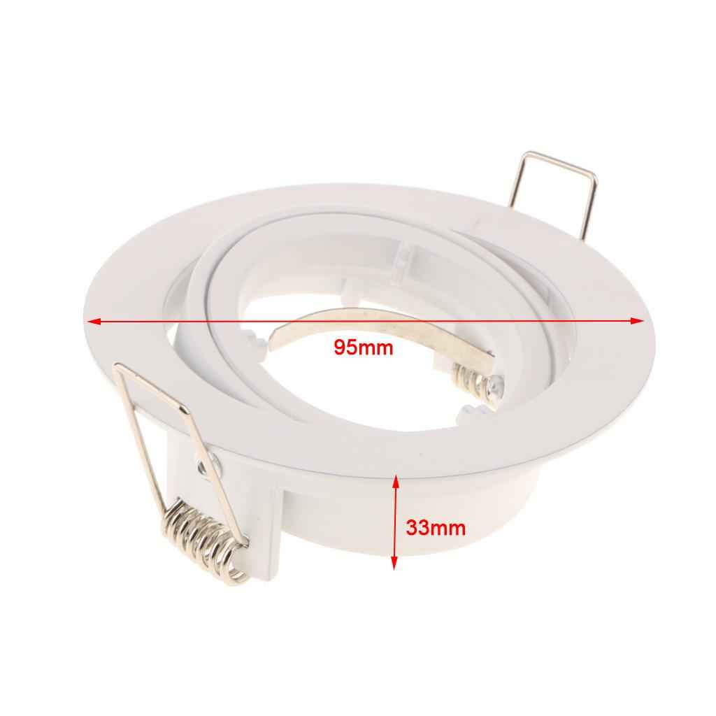 MR16/GU10 Light Bracket Holder for Spotlight Daylight Ceiling Downlight 50W White