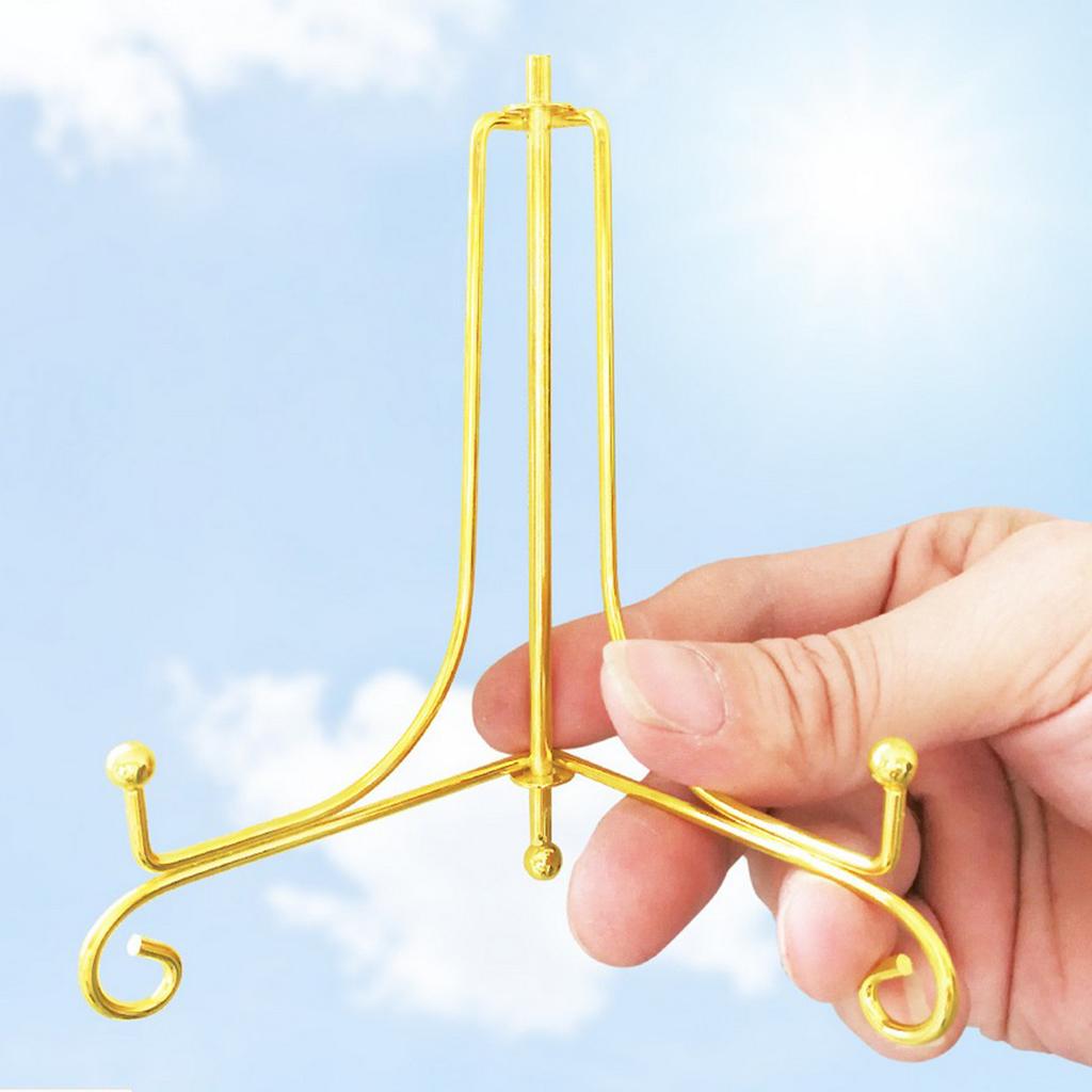 2Pcs Iron Display Easel China Bowl Plate Display Rack Holder 8inch