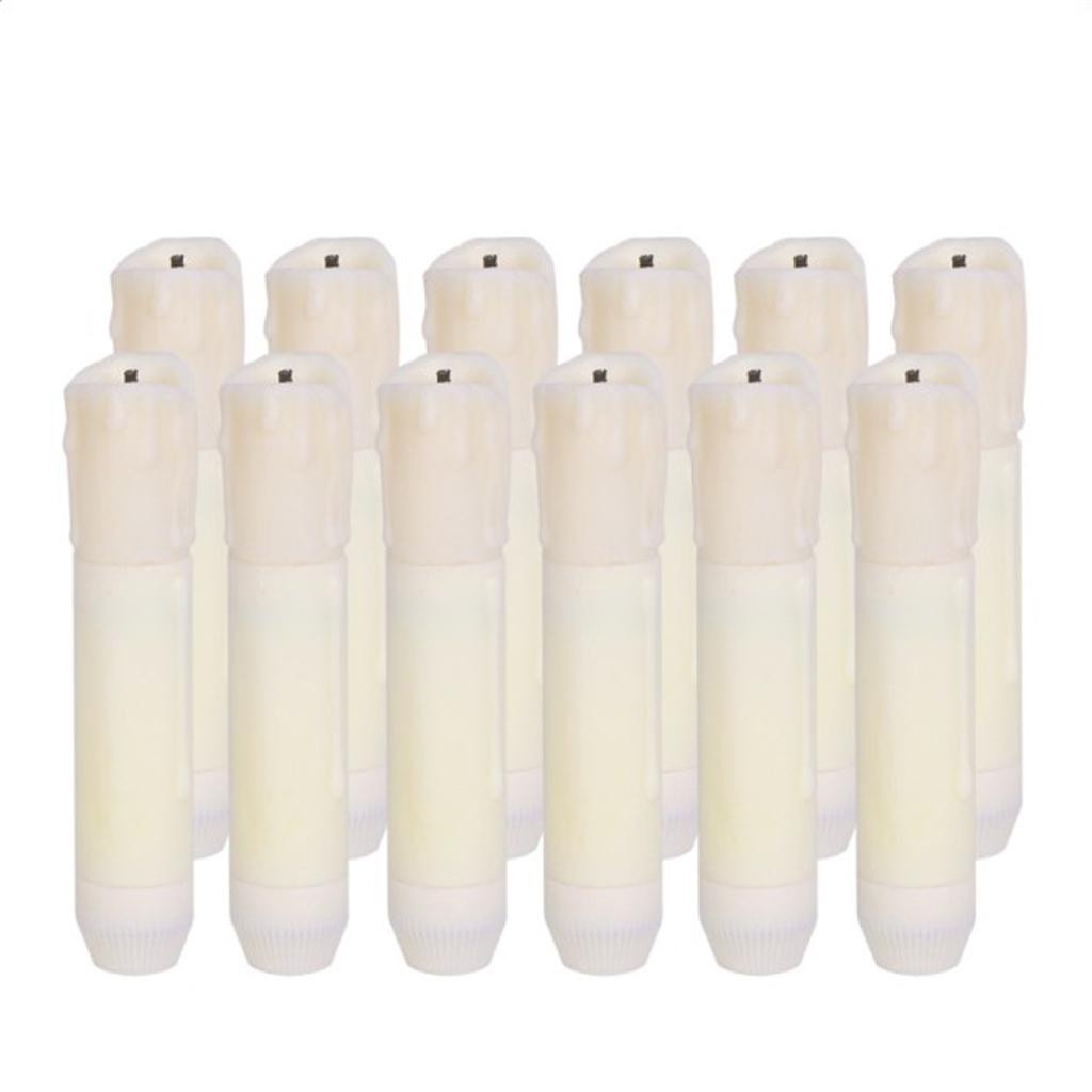 50 Pieces 105mm Tall Electric LED Candle Flameless Candle for Party Decor B