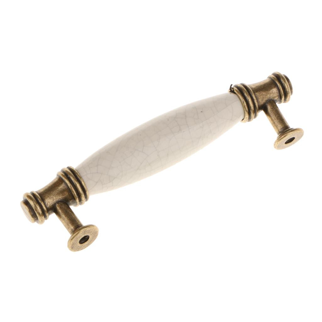 10Pcs Vintage Pull Knobs Cabinet Cupboard Pull Handle #5 96mm Hole Pitch