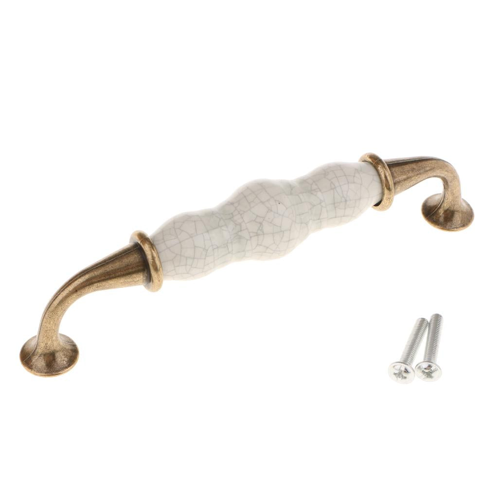 10Pcs Vintage Pull Knobs Cabinet Cupboard Pull Handle #9 128mm Hole Pitch