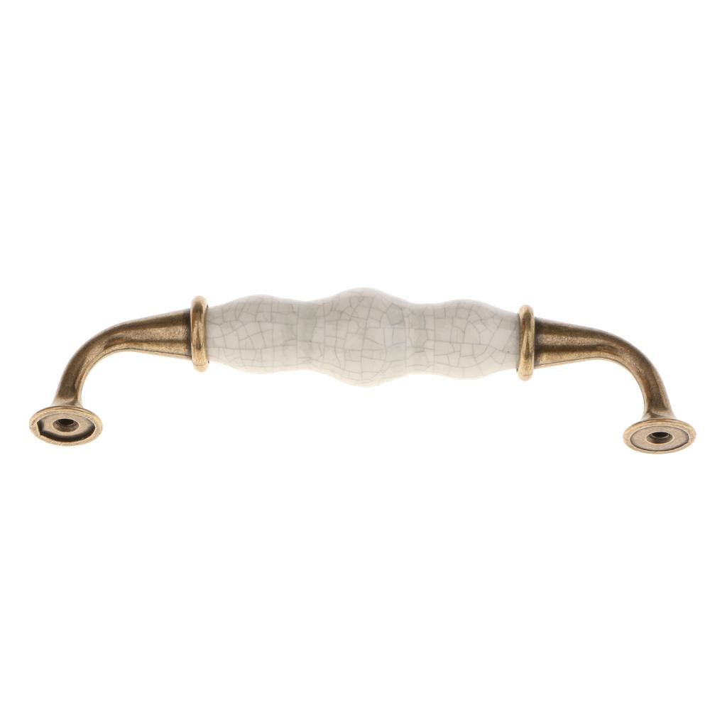 10Pcs Vintage Pull Knobs Cabinet Cupboard Pull Handle #9 128mm Hole Pitch