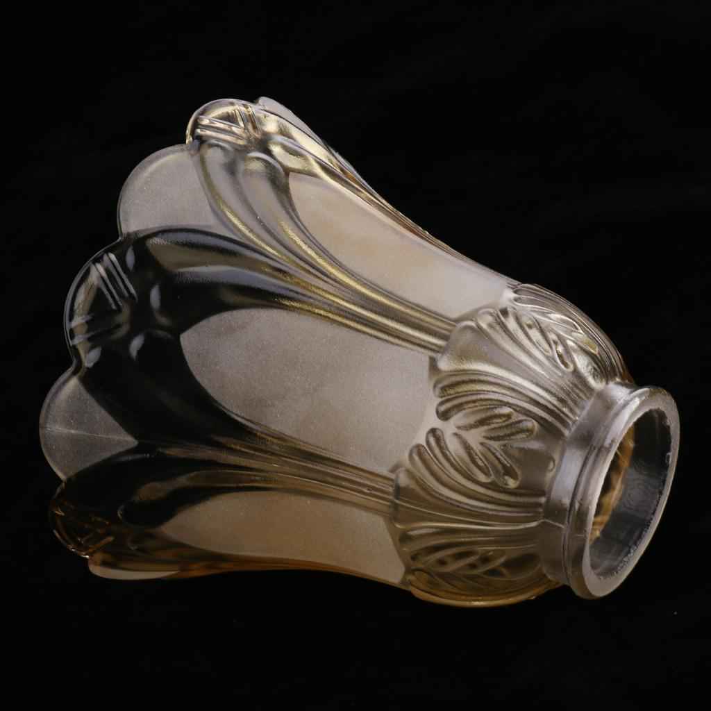 Replacement Ceiling Fan Vanity Chandelier Frosted And Clear Glass Shade #6